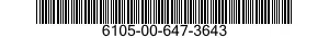 6105-00-647-3643 MOTOR,CONTROL 6105006473643 006473643