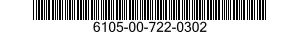 6105-00-722-0302 MOTOR,ELECTRICAL 6105007220302 007220302