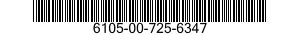 6105-00-725-6347  6105007256347 007256347