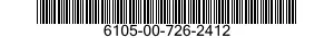 6105-00-726-2412 FAN,VANEAXIAL 6105007262412 007262412