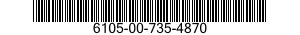 6105-00-735-4870 MOTOR,DIRECT CURRENT 6105007354870 007354870