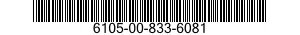 6105-00-833-6081 MOTOR-TACHOMETER GENERATOR 6105008336081 008336081