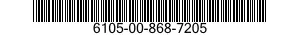 6105-00-868-7205  6105008687205 008687205