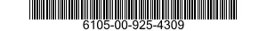 6105-00-925-4309 TORQUE MOTOR 6105009254309 009254309