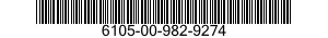 6105-00-982-9274 MOTOR-TACHOMETER GENERATOR 6105009829274 009829274