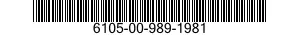 6105-00-989-1981 MOTOR,DIRECT CURRENT 6105009891981 009891981
