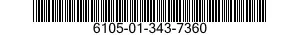 6105-01-343-7360 MOTOR,ALTERNATING CURRENT 6105013437360 013437360