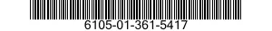 6105-01-361-5417 MOTOR,ALTERNATING CURRENT 6105013615417 013615417