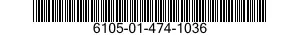 6105-01-474-1036 MOTOR,DIRECT CURRENT 6105014741036 014741036
