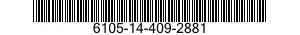 6105-14-409-2881 MOTOR,DIRECT CURRENT 6105144092881 144092881