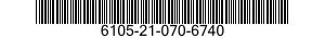 6105-21-070-6740 TERMINAL,STUD 6105210706740 210706740