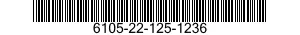 6105-22-125-1236 MOTOR,UNIVERSAL 6105221251236 221251236