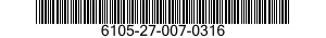 6105-27-007-0316 ROTOR KOMPLE 6105270070316 270070316