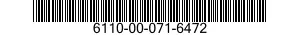 6110-00-071-6472  6110000716472 000716472