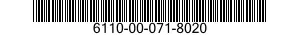 6110-00-071-8020  6110000718020 000718020