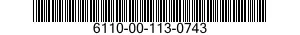 6110-00-113-0743  6110001130743 001130743