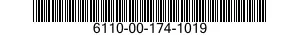 6110-00-174-1019  6110001741019 001741019