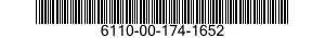 6110-00-174-1652  6110001741652 001741652