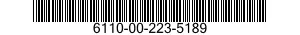 6110-00-223-5189  6110002235189 002235189