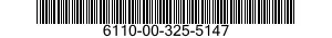 6110-00-325-5147  6110003255147 003255147