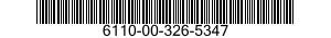 6110-00-326-5347  6110003265347 003265347