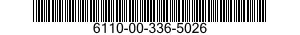 6110-00-336-5026  6110003365026 003365026