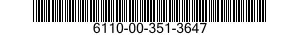 6110-00-351-3647  6110003513647 003513647