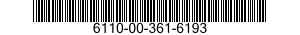 6110-00-361-6193  6110003616193 003616193