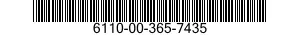6110-00-365-7435  6110003657435 003657435