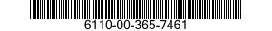 6110-00-365-7461  6110003657461 003657461