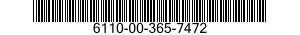 6110-00-365-7472  6110003657472 003657472
