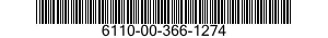 6110-00-366-1274  6110003661274 003661274