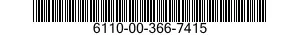 6110-00-366-7415  6110003667415 003667415