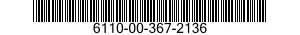6110-00-367-2136  6110003672136 003672136
