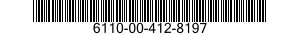 6110-00-412-8197 VOLTAGE REGULATOR SUBASSEMBLY 6110004128197 004128197