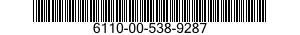 6110-00-538-9287  6110005389287 005389287