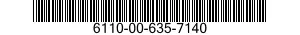 6110-00-635-7140  6110006357140 006357140