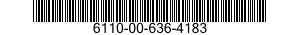 6110-00-636-4183  6110006364183 006364183