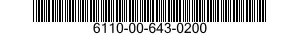 6110-00-643-0200  6110006430200 006430200