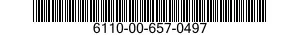 6110-00-657-0497  6110006570497 006570497