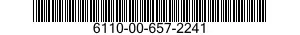 6110-00-657-2241  6110006572241 006572241