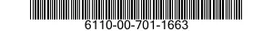 6110-00-701-1663  6110007011663 007011663