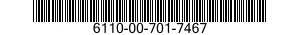 6110-00-701-7467  6110007017467 007017467