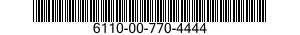 6110-00-770-4444  6110007704444 007704444