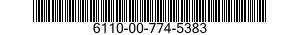 6110-00-774-5383  6110007745383 007745383