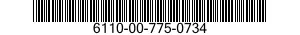 6110-00-775-0734  6110007750734 007750734