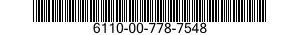 6110-00-778-7548  6110007787548 007787548
