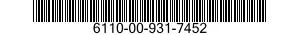 6110-00-931-7452  6110009317452 009317452