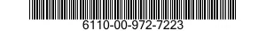6110-00-972-7223  6110009727223 009727223