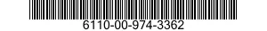 6110-00-974-3362  6110009743362 009743362